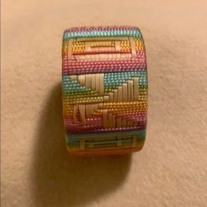 Pastel colored band bracelet